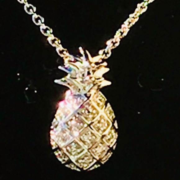 ❌❌❌SOLD❌❌❌AWESOME PINEAPPLE DIAMOND NECKLACE - Picture 3 of 8